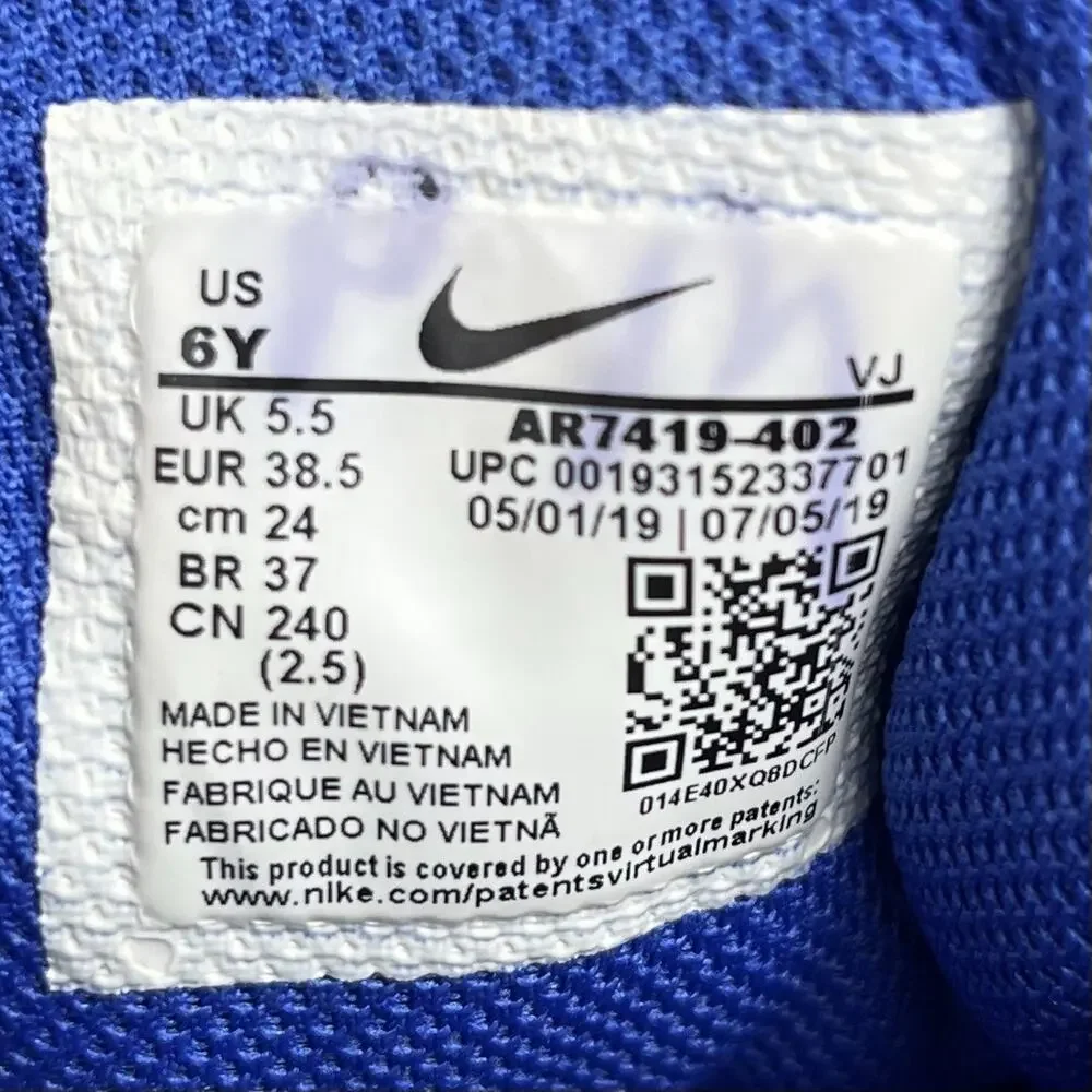 Nike AIR MAX OKETO Unisex Kids Size 6Y Athletic Shoe Blue White AR7419-402